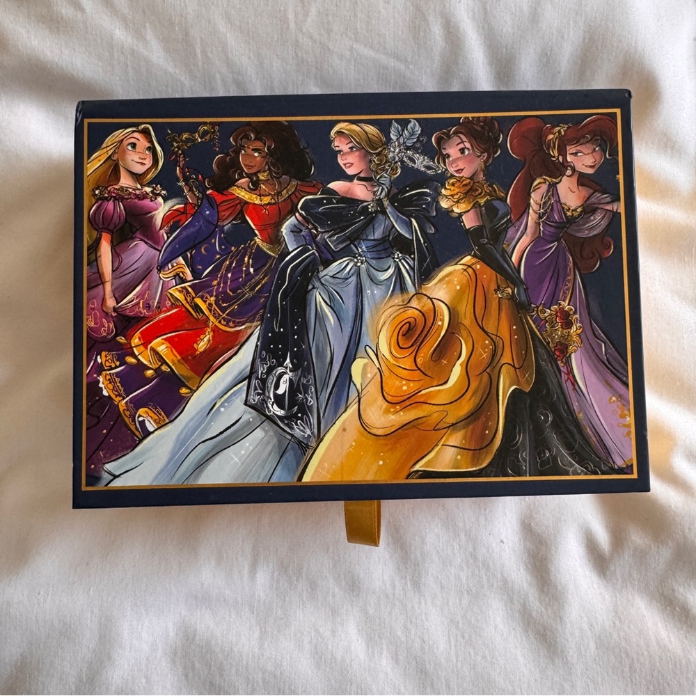 Disney Princess Themed Stationery Box - Blue, Yellow, Purple, Red, Black